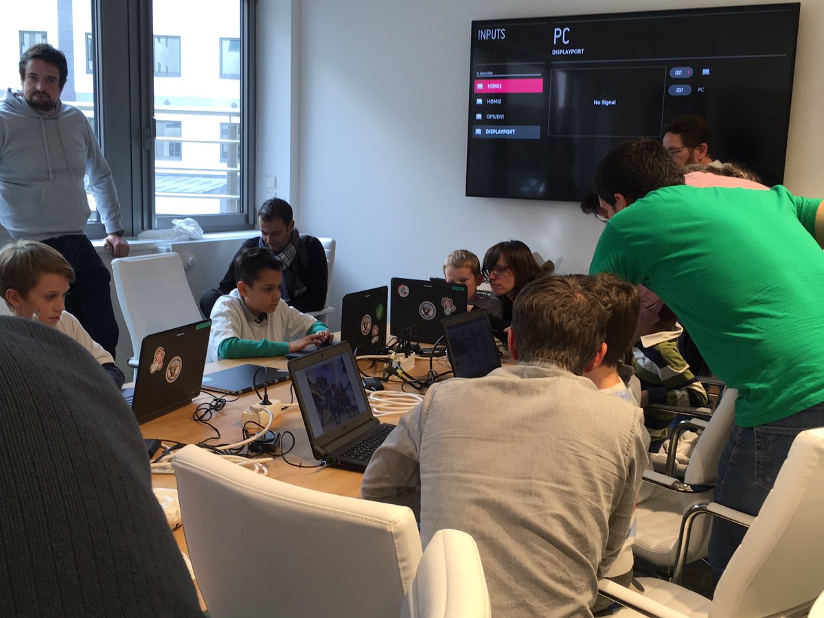The_LHoFT's tweet photo. Our #Hack4kids Fortnite edition at the #LHoFT with @Hack4Kids @secin_lu @LuxSecurityWeek comes to end. What a great afternoon! Thank you to all the kids, to all the parents and to all the amazing trainers and mentors  😎 #Luxsecurityweek https://t.co/otUTtGs2gz