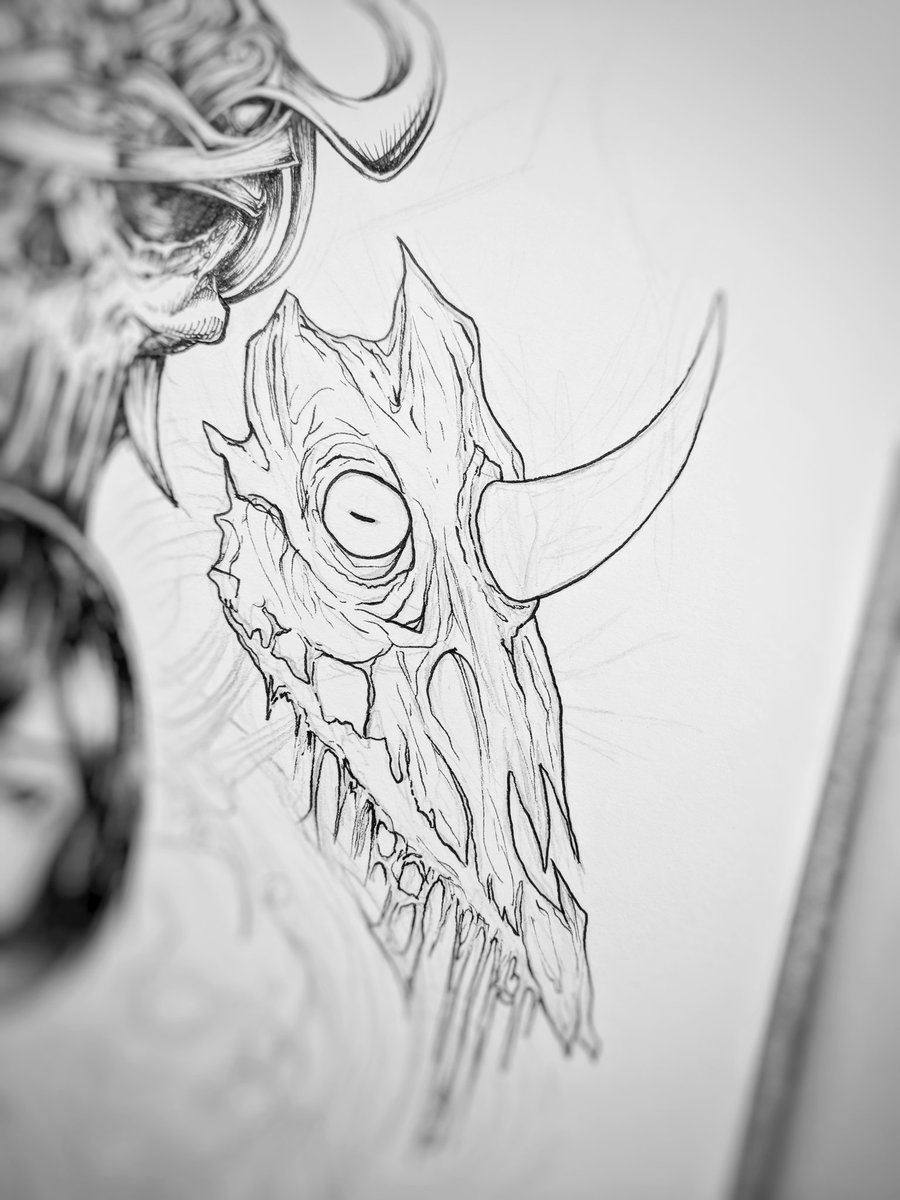 Pushing myself to make this drawing as detailed as I possibly can 
#sketch #drawing #Illustrations #art #progress 