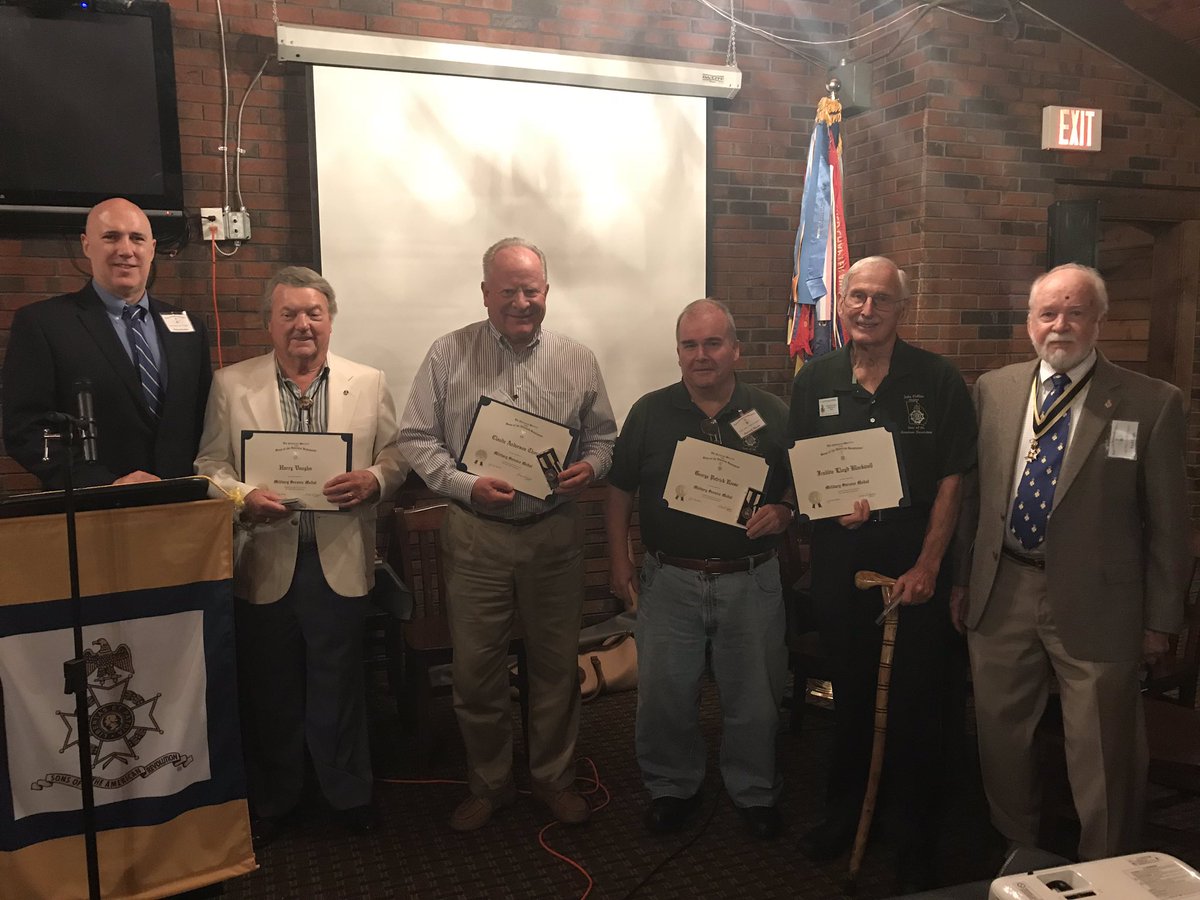 SAR_JohnCollins's tweet photo. Honoring our very own vets at the monthly SAR meeting. #patriotic #americanrevolution #genealogy #respect https://t.co/xulWwtF116