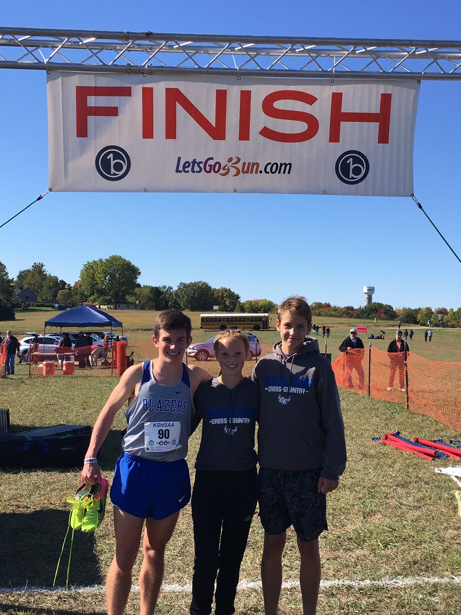 3 Blazers are headed to STATE! Congrats to <a href="/mallory_boden/">Mallory Sales BSN, RN</a> <a href="/WrennerB/">Wrenner Brown</a> and Regional runner up <a href="/cochrantrenton/">Trent Cochran</a>! GEHS Boys and Girls teams each placed 4th! Great job and what a great running FAMILY 🙌❤️❤️ #AlwaysCompete <a href="/GEHSBlazers/">Gardner Edgerton High School</a> <a href="/GardnerEdgerton/">Gardner Edgerton USD 231</a>