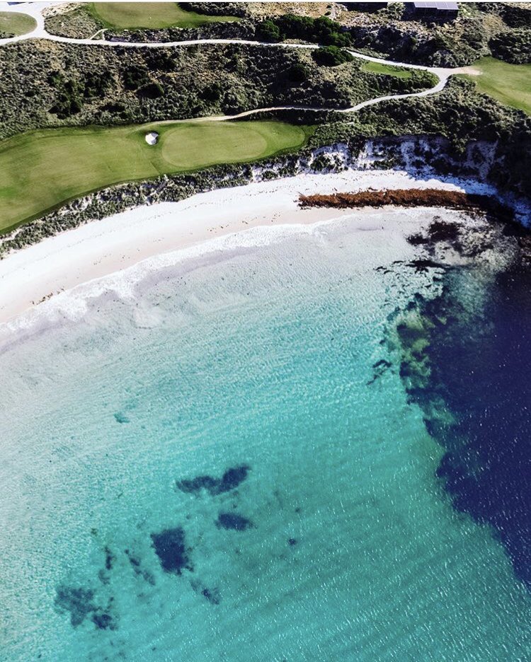 This is why I tell American golfers to go to Australia and play the two golf courses on King Island, Tasmania. This is the par-4 18th at Cape Wickham. You literally tee off (from out-of-frame left) across the waves of Victoria Cove. Absolutely incredible. Picture: <a href="/sjoman_jacob/">Jacob Sjöman</a>