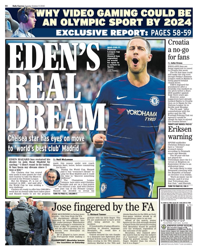Hazard has said all he can over & over again. He's seen how ugly many from his current club fan-base can get after Courtois. He clearly wants to avoid that. Chelsea should let the man achieve his 'dream'.