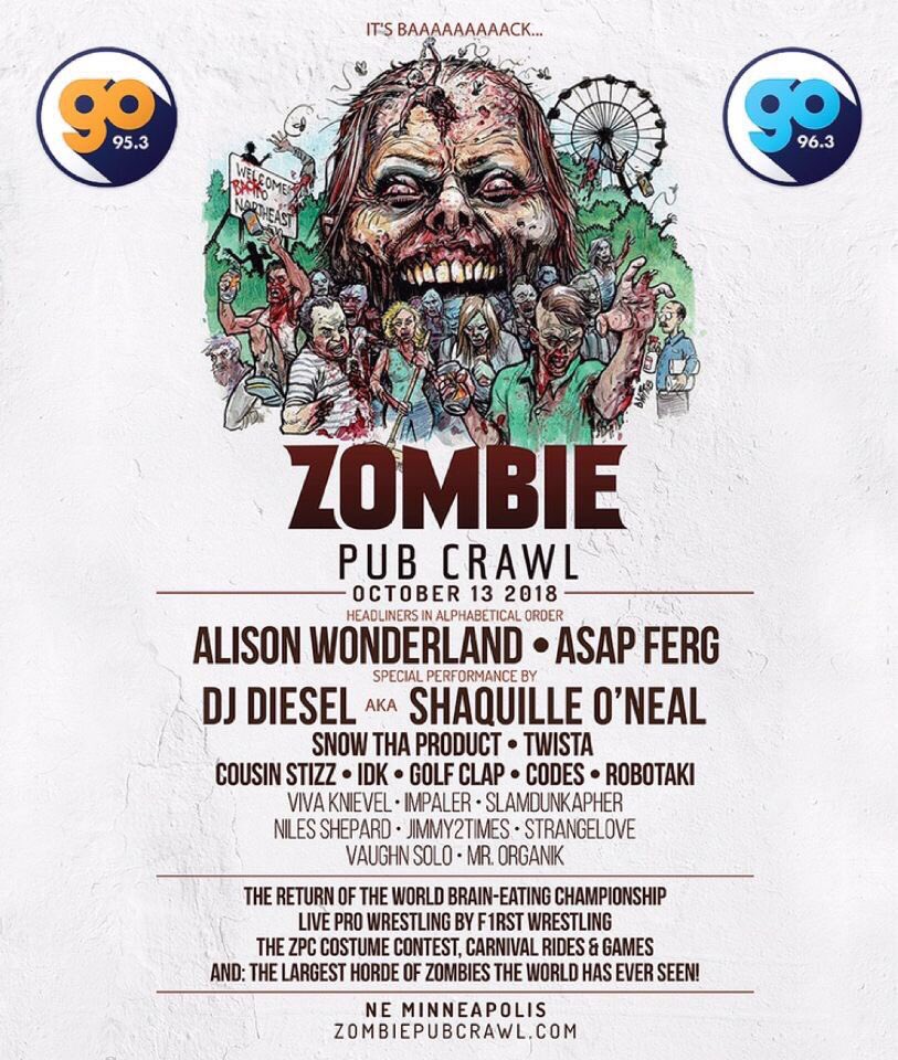 arikcannon's tweet photo. THIS SATURDAY!!!
October 13th
@zombiepubcrawl
Hall’s Island
Minneapolis, MN
@f1rstwrestling presents;
HELL’S ISLAND:
DEAD RECKONING
5PM to 7PM & 8PM & 10PM
🍻🧟♂️🧠
#ZPC2018 #BrainBelt
🎟 https://t.co/tAaFXiDucw https://t.co/TUcFLutD3v