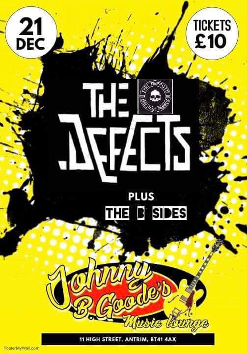 NeilTrelford's tweet photo. #punk in #Antrim
@thedefects78  come along for a fabulous Xmas punk party in Antrim's number one Rock'n'roll venue Johnny B Goodes. https://t.co/79vruOymm8
