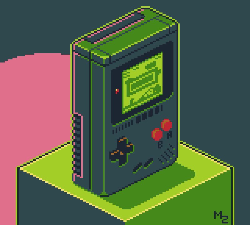 metalzebra_'s tweet photo. 1 - Gameboy
#Octobit #octobyte #challenge #retro #pixelart #color #aseprite https://t.co/cJhjOVUDos