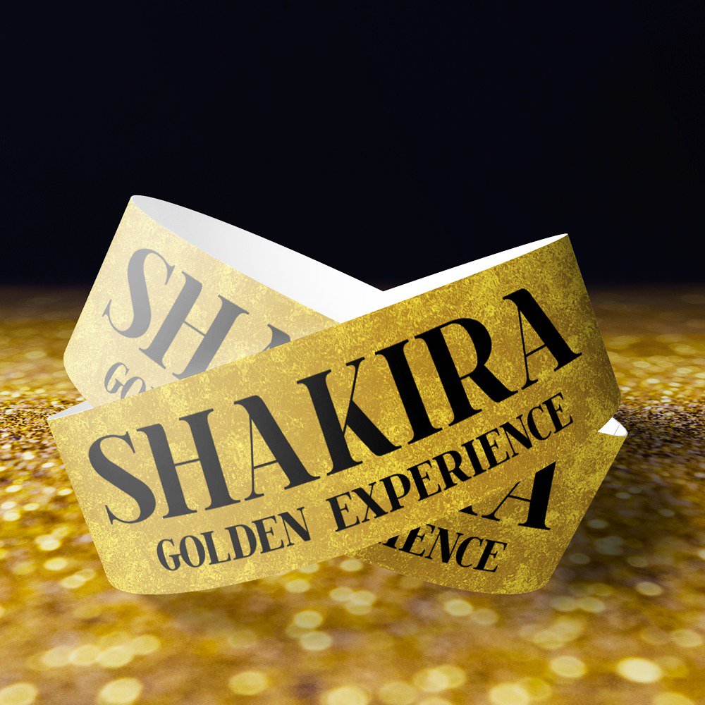 GongLatam's tweet photo. Esta es la #ShakiraGoldenExperience ✨ con ese precinto podrás pasar a la PRE PARTY con la mejor gastronomía 🍤 tragos de autor 🍹 DJs y muchas sopresas ✨ y un AFTER SHOW con artistas invitados  para que disfrutes de una experiencia completa, con todos los servicios 👑VIP👑 https://t.co/qYlbRSdBPt