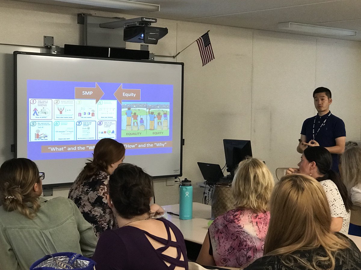 SummitHallRS's tweet photo. We are so fortunate to be supported by @mrdarwinwong today! Showing us the connection between SMP @MrsGiampapa and Race and Equity! https://t.co/ElM7ZOJJTx