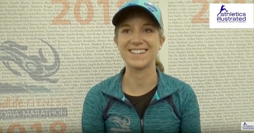 AthIllustrated's tweet photo. Post-race interview w/ @AshleylMena It's Ashley Mania! from 2018 GoodLife Fitness @VictoriaMarathn @runboulderac @Chutler #athlete: @ashleylmena #yyj #marathon https://t.co/CebOlNCRBx