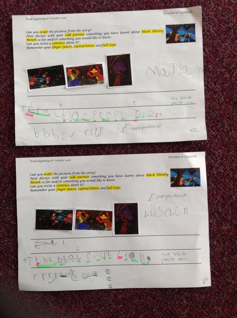 MissLinsleyHMPS's tweet photo. "Why didn't they say stop being rude to us, just be nice to us?" - Shai'eem when discussing racism #bigdiscussions #childsvoice We have read the #story #FollowtheDrinkingGourd and are learning the #song https://t.co/iFoIldNePP #blackhistorymonth super #writing @HerbMorrPriSch https://t.co/ljXmsbLhKb