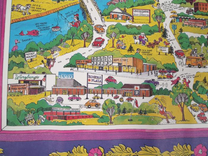 OldTimeGR's tweet photo. Poster of Grand Rapids, 1973

Created by the Canadian publishing company, Archar Inc. Its cheerful cartoon style highlights important buildings, businesses, and features of the city. https://t.co/P1t6XI4TMU
