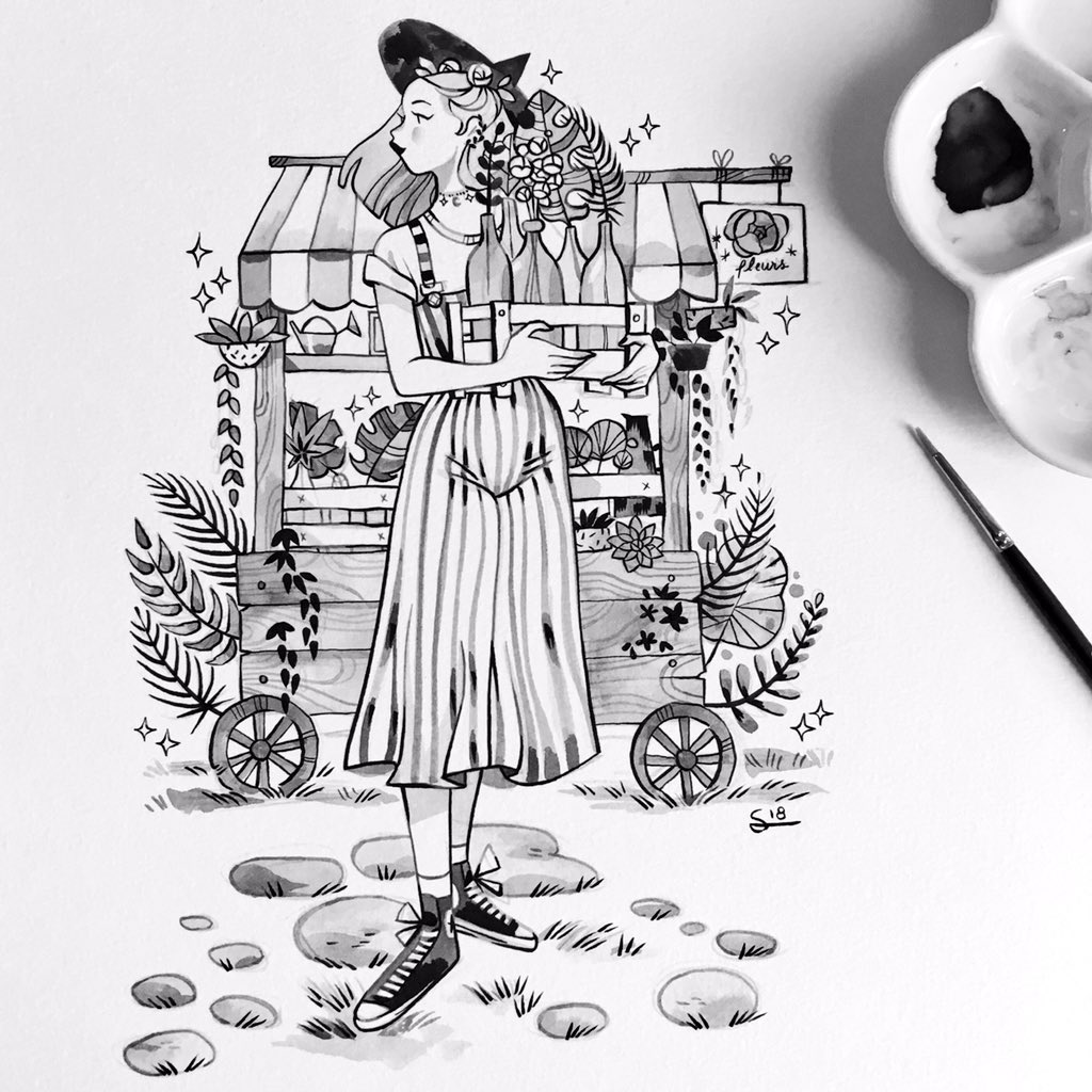 My first 2018 inktobers ???? 