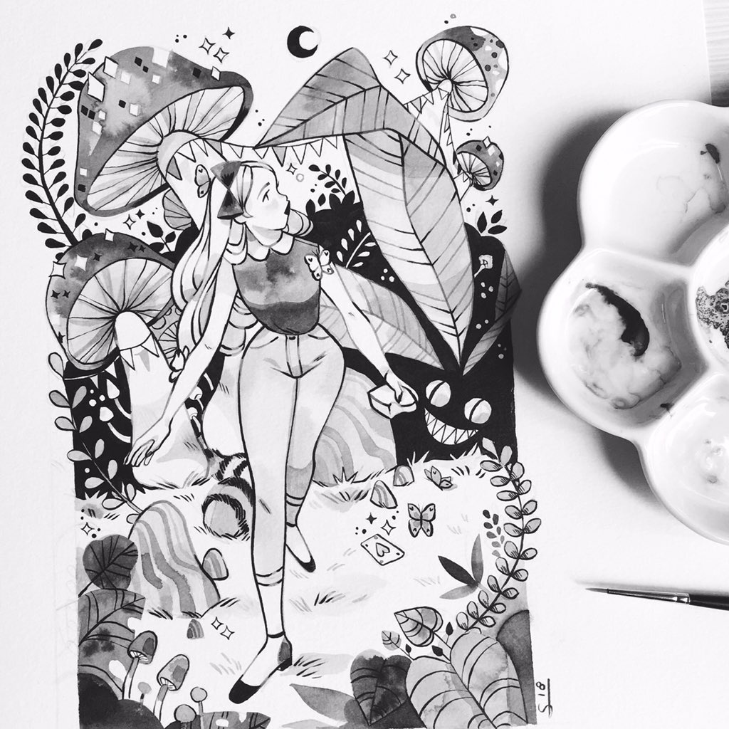 My first 2018 inktobers ???? 