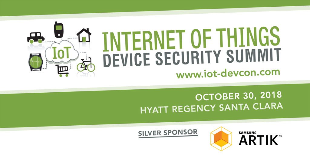 EmbeddedCarTech's tweet image. Open opportunity on Oct 30 to hear Keynote Madjid Nakhjiri, Senior Director at #Samsung ARTIK address &quot;Secure Systems on Mobile (SOM) and IoT Device Security&quot;.  Register for a free pass today, iot-devcon.com/iot-devcon-sum… #iot #tech #security