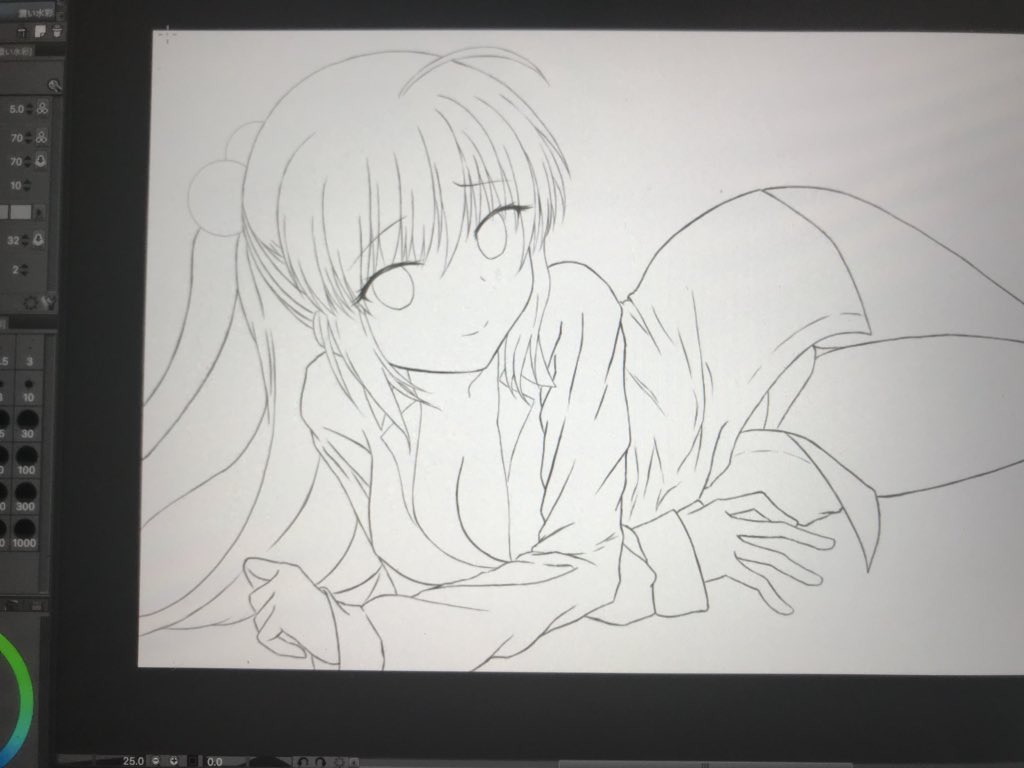 #絵描きさんと繋がりたい
進捗
線画終わったからゆっくり塗り塗りする 