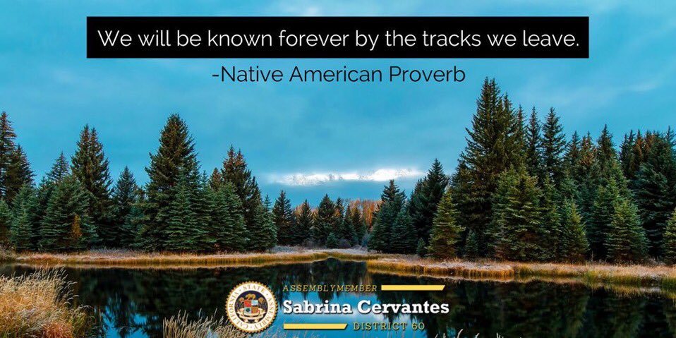 SenCervantes's tweet photo. On #IndigenousPeoplesDay, we celebrate our indigenous sisters and brothers, and honor their history. #AD60 https://t.co/AX5WAK0gIh