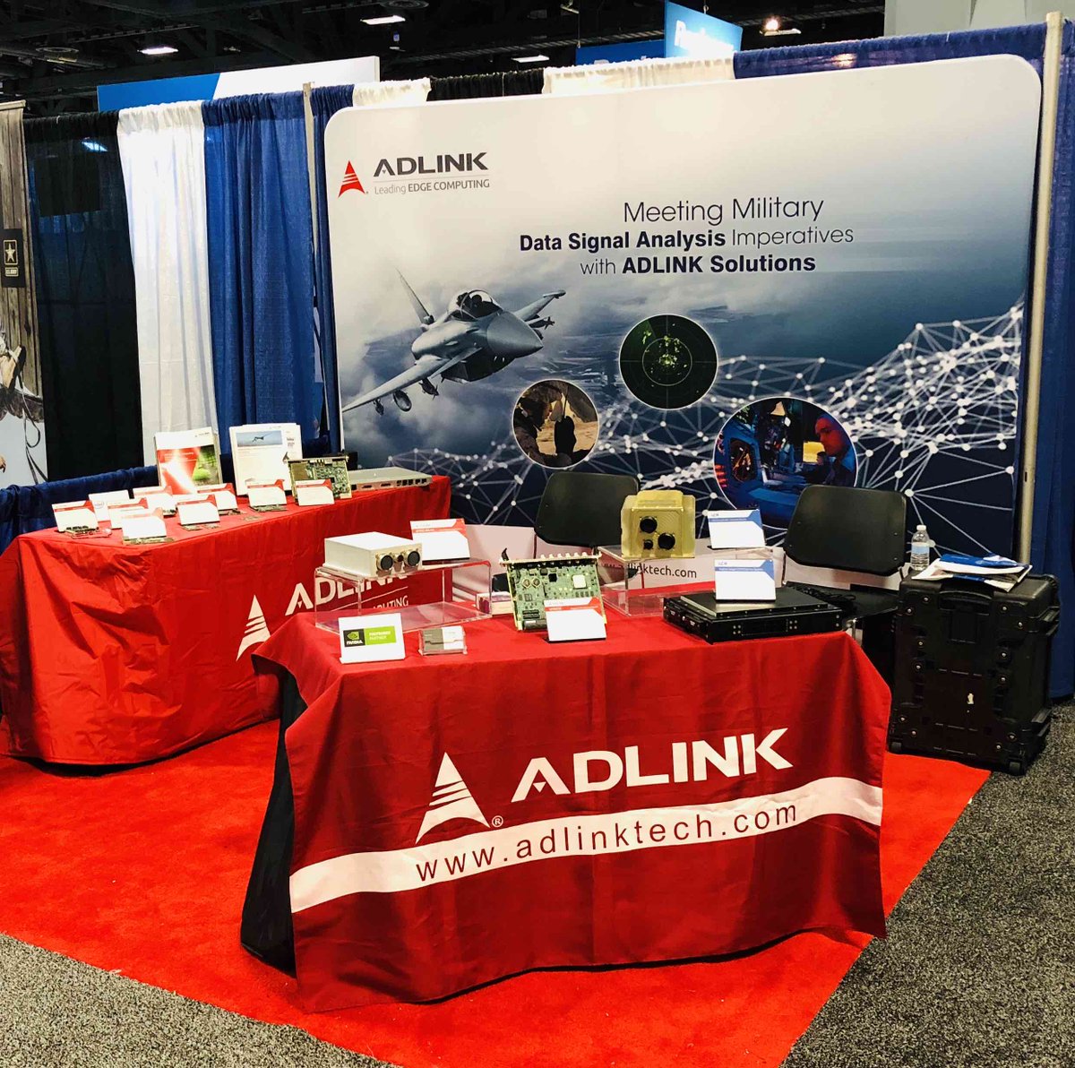 ADLINK_Tech's tweet image. @ADLINK_Tech is ready for action in booth 3902 at #AUSA2018. Get a closer look at our #rugged #CompactPCI blades, #COMExpress modules and VPX3010 w/ @Intel Xeon Processor #AUSA #PICMG okt.to/flb38A