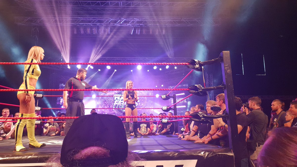 the reaktion of @MillieMcKenzie0 when she saw us chanting her name <a href="/wXwGermany/">wXw Germany</a>
