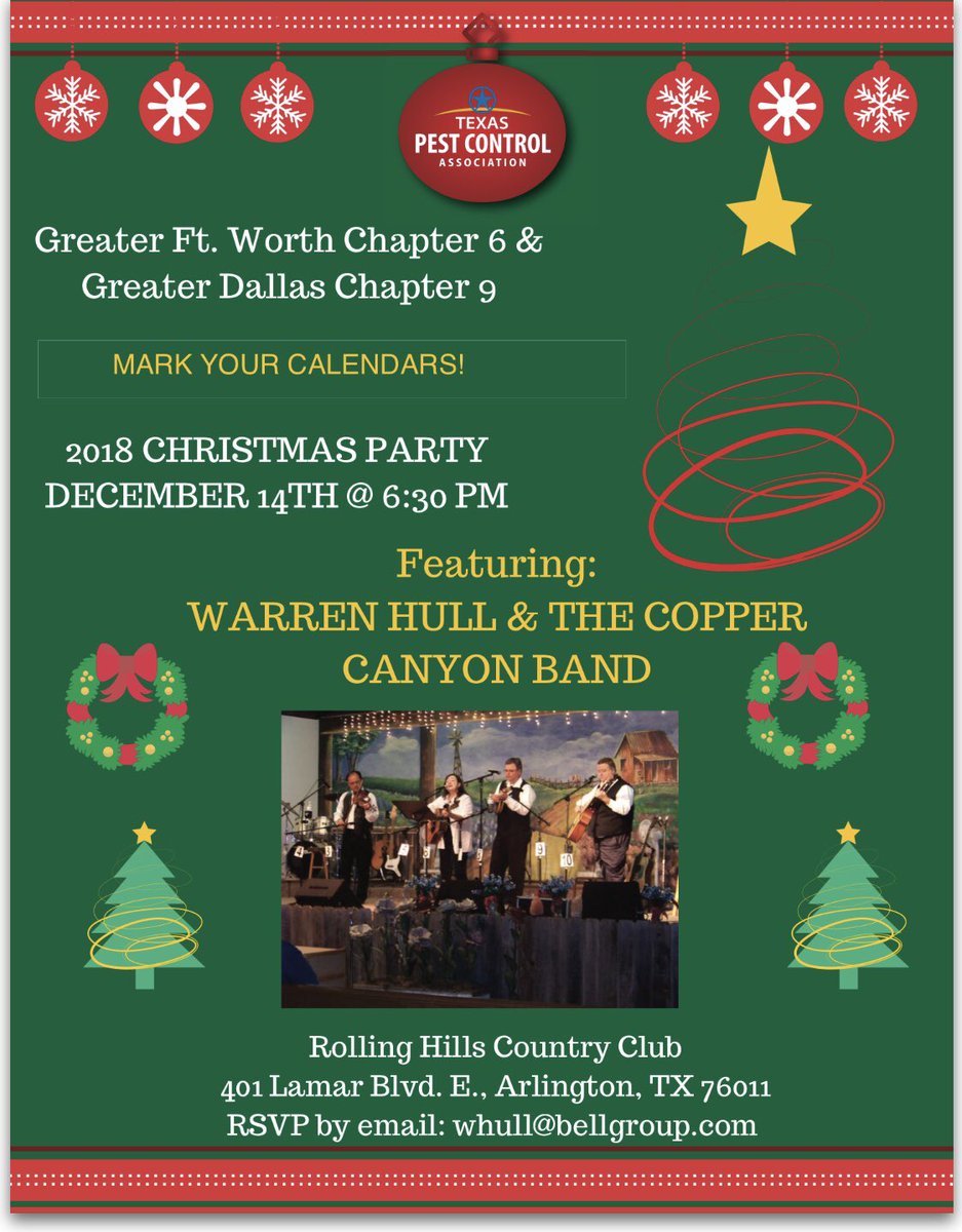 Make plans to join the Dallas/Ft Worth area for Christmas 12/14/18.