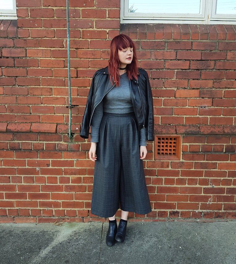 afternoonZA's tweet photo. And here’s Bryanna looking badass in her Heron culottes! My favourite part of her review? “The pocket is big enough for my obnoxiously sized phone.” 😎 #heronculottes #sewingheron #afternoonpatterns https://t.co/U35LIPCfCU