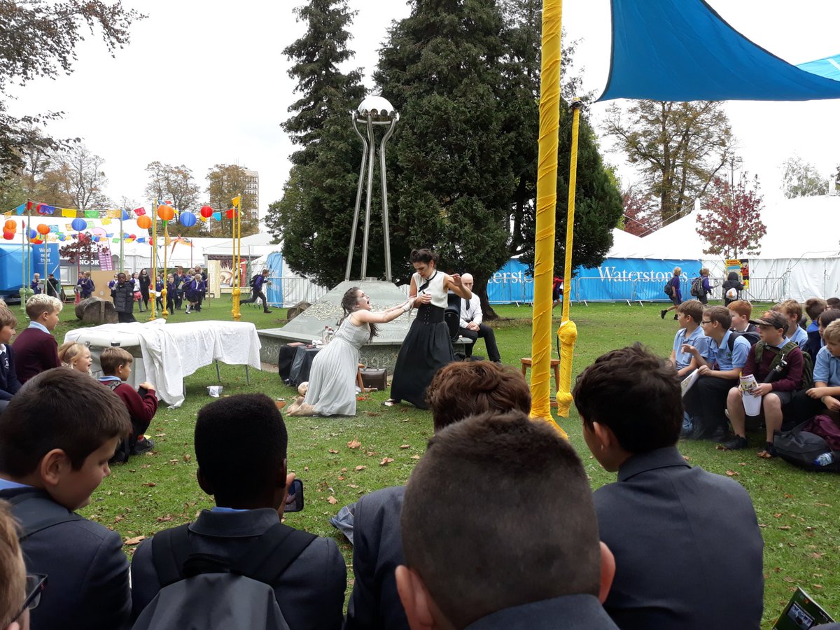BeaufortLitera1's tweet photo. We had a fantastic day @cheltfestivals exploring the beano trail, watching Frankenstein and hearing from inspiring authors @SarahCrossan and @BrianConaghan thanks for having us and we will be back on Friday! #inspire #achieve #lovereading #versestories #literature https://t.co/FBu3b6G7AI