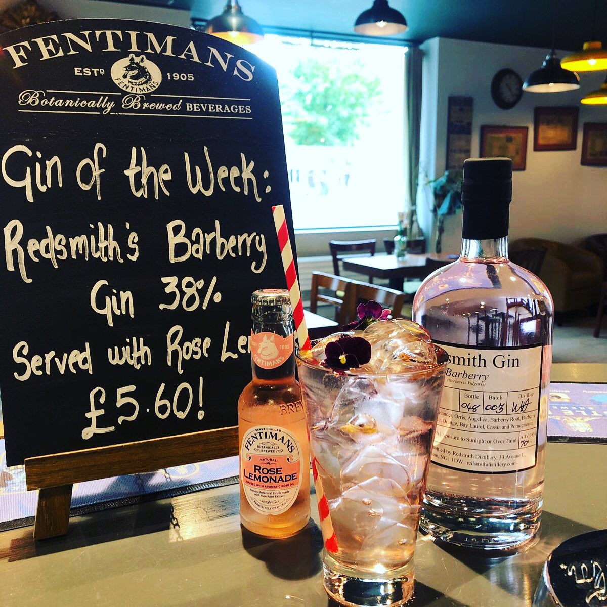This weeks gin of the week comes from our local supplier <a href="/RedSmithDistill/">Redsmith Distillery</a> paired with @FentimansLtd so if your going to a show or just popping by why not give it a try. 
.
<a href="/CRBrewery/">Castle Rock Brewery</a> <a href="/RoyalNottingham/">TRCH</a>