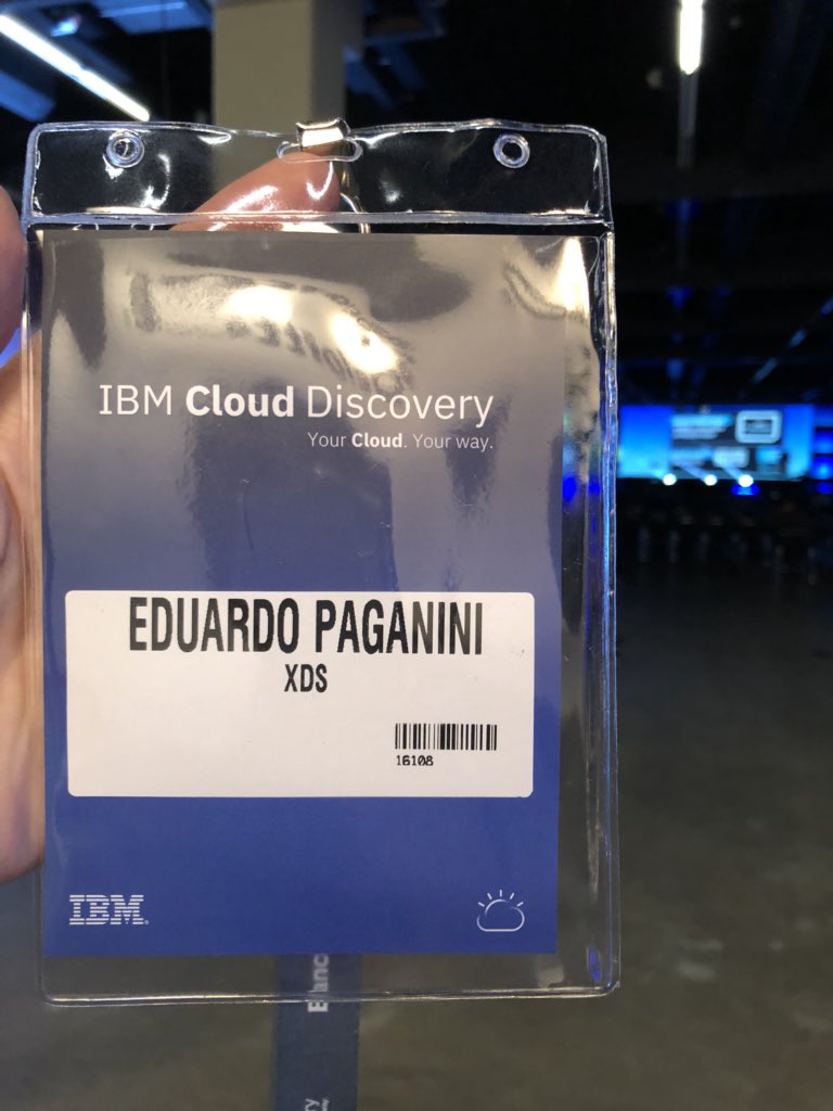 twtpaganini's tweet image. Evento de hoje IBM Cloud Discovery #ibmclouddiscovery