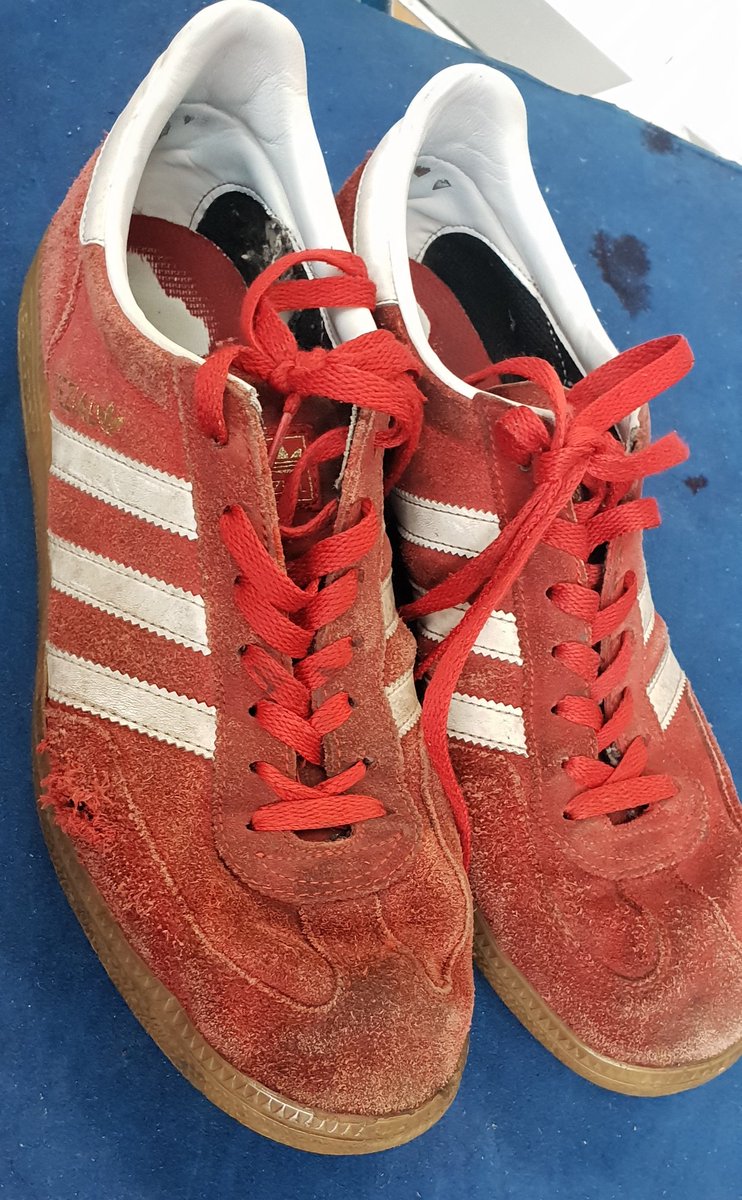 moransrepairs's tweet photo. This is probably one of our favourite  transformations so far since we've been doing footwear restoration. This was a little more challenging bearing in mind the trainers had a tear in the side. Fully restored, Nanex protected and ready for collection. https://t.co/e1hD5kUIx1