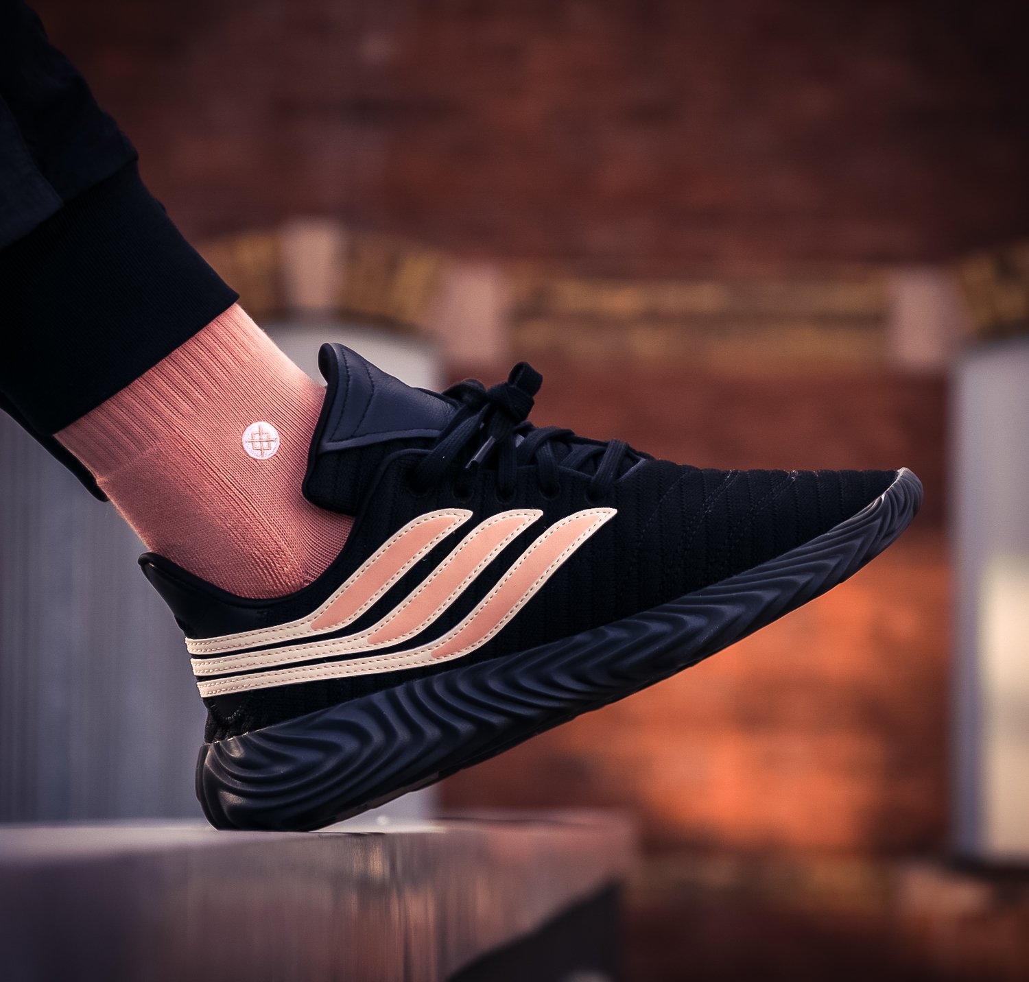 Adidas sobakov sales black pink