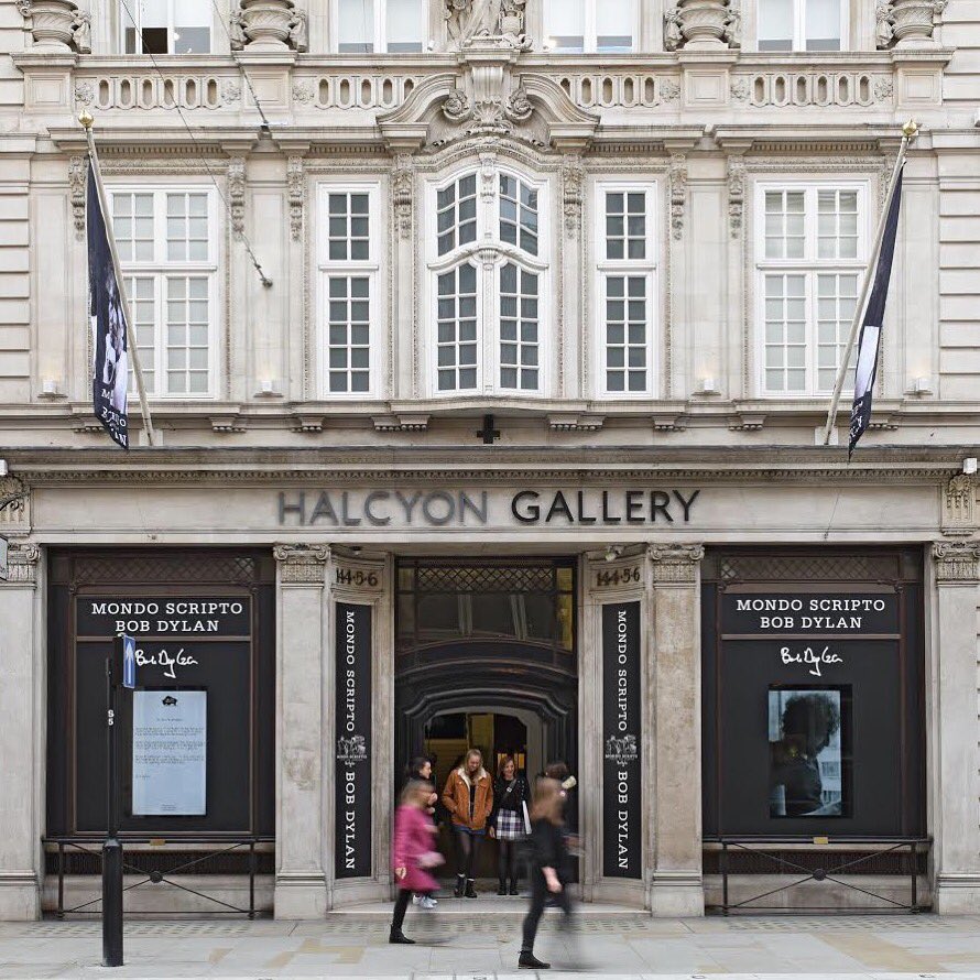 HalcyonGallery's tweet photo. Almost ready...! Join us tomorrow for the official opening of MONDO SCRIPTO, a brand new collection by @bobdylan #DylanAtHalcyon #MondoScripto https://t.co/Jwfb6lwLL4
