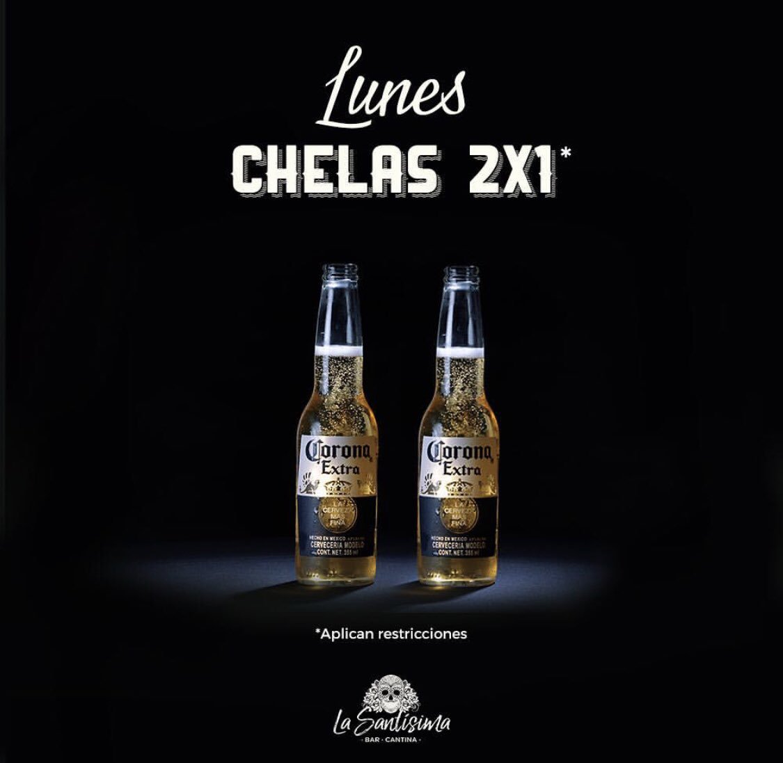 santisimabar's tweet photo. Hoy es lunes de 2x1, no te lo puedes perder! 🍻🍺😎👅👌🏼 #LaSantísima #LaSantísimaCantina https://t.co/nEAHLUTdIA