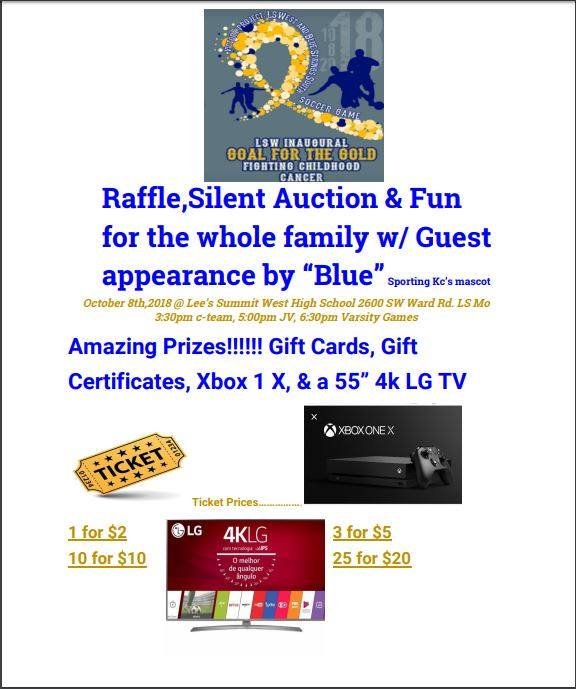 The inaugural Goal for the Gold game is tonight vs. Blue Springs South! All three levels will be participating at Titan Stadium with C-Team at 3:30, JV at 5:00, and Varsity at 6:30 pm.