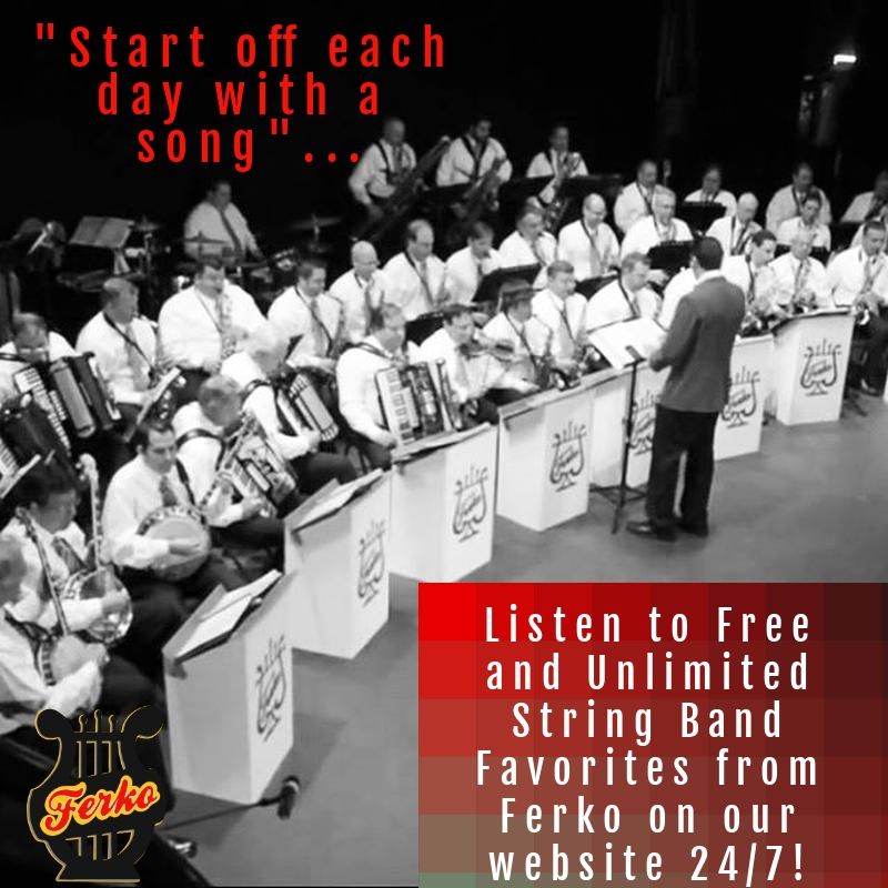 FerkoStringBand's tweet photo. "Start off each day with a song..." Unlimited and #Free ability to listen to #Ferko albums from our website! Enjoy!
HINT: We've added a few free downloads today. Take a listen, see if you can find them, and list all of the song titles in comments. Enjoy!
https://t.co/umDP4UWPSQ https://t.co/kNPLF66LXh