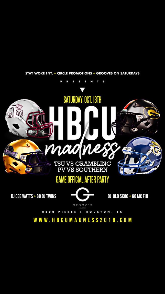 dj_jigga_monsta's tweet photo. 🚨Saturday Oct. 13th GSU VS TSU Game After Party At Grooves @houstongrooves 2300 Pierce #Groovesonsaturdays  @djceewatts +  @godjtwin318 @godjtwin2hot + @fiji_mcdowell  @skooo._  W/ RSVP 713-235-0156 @godjtwin318 #StayWoke HMU FOR SECTIONS❗️ https://t.co/ozh01E2Wzw