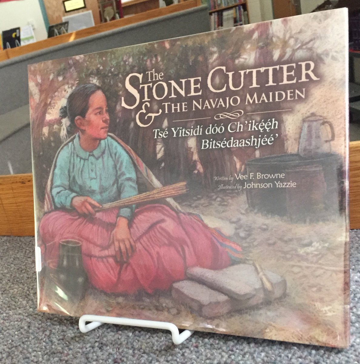 CESLibMedia's tweet image. It's #IndigenousPeoplesDay, but we celebrate our #nativeauthors all year! New to the library this fall are We Are Grateful: Otsaliheliga by @tracisorell, Coyote Tales by Thomas King, Agua, Agüita by @jtetlargueta, + The Stone Cutter &amp;amp; the Navajo Maiden by Vee F. Browne #ownvoices