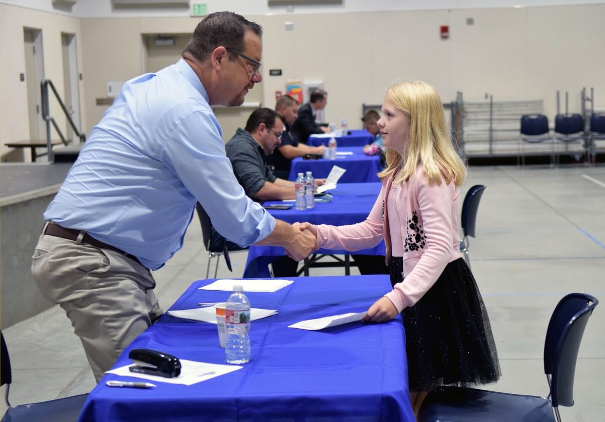 kelcoordinates's tweet photo. 5th graders at Lakeview had their BizTown job interviews, preparing them for the world of work! (That’s my daughter, Amy about to interview with my principal pal, Keith!) #LUSDlearns #LVlearns #kidsdeserveit https://t.co/dlDOpnwy0b