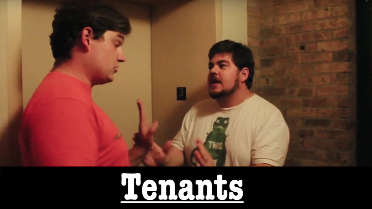 tenantsseries's tweet photo. Wondering what happened after that cliffhanger in the first  episode? Well wonder no more! It's episode two of Tenants, re-cut for  your viewing pleasure! https://t.co/kATfUPdiNJ #webseries #comedy #whattowatch #funny #tenants https://t.co/pOABiTg3et