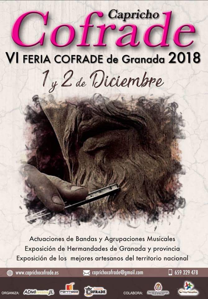 veronicatobarra's tweet photo. Nos complace anunciarles que nuestra Agrupación actuará el próximo 1 de diciembre en la VI Edición de la Feria Capricho Cofrade de Granada. ¡¡No os lo perdáis!! https://t.co/frqcj33Kiz