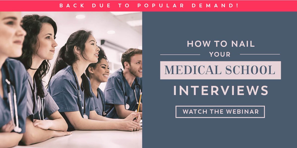 Did you miss our webinar on how to nail your #medschoolinterview? We have your back! The recording is now available. #medicalschoolwebinar #medschooladmissions hubs.ly/H0f2Kg20