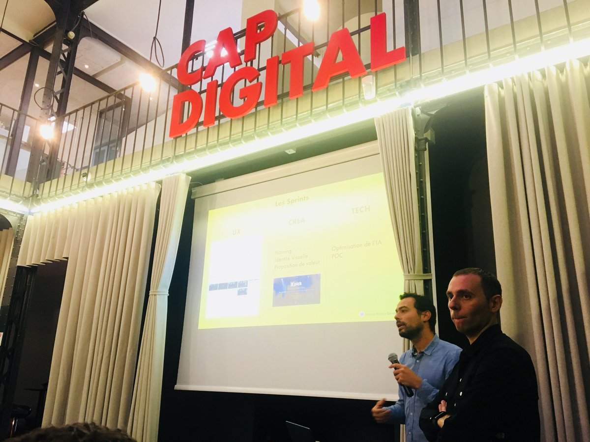 Cap_Digital's tweet image. 🤗 CONGRATS @Ogilvy X @watiz_startup 🤗
🍾 Lauréats de la 5ème saison du #StartupProject
🎬 9 mois de collaboration qui ont permis de créer #Epick : un PoC qui permet de scanner les vêtements &amp;amp; objets des séries pour les acheter en deux clics en ligne. #reconnaissancevisuelle