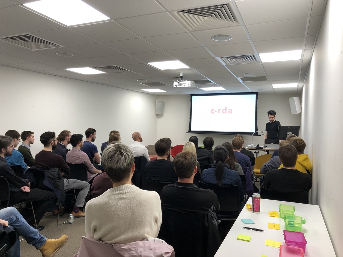 hullstack's tweet image. First up tonight is Aidan Fray with a talk on Corda Blockchain #codepenhull @C4Dihull
