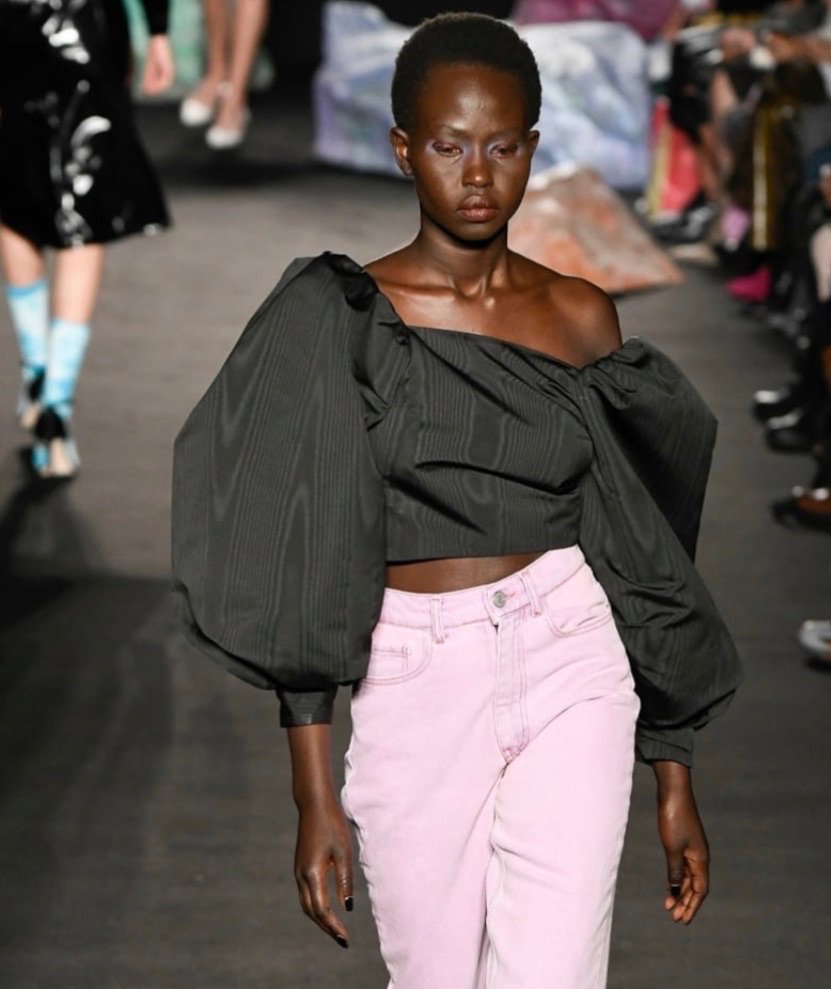 CleDornyc's tweet photo. The statement sleeve! Thank you @ashleywilliamslondon 
Even though this is #Spring19, it is already showing up strong now. Can I get an advance order please?
#CledOrNYC #londonfashionweek https://t.co/IGRdVRMITY