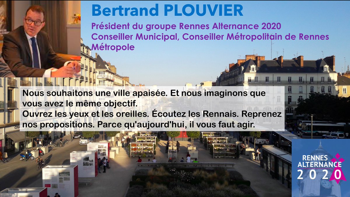 Alternance2020's tweet photo. @PLOUVIERB "Je vous l'ai dit le mois dernier. Je vous l'ai dit lors du dernier Conseil municipal. Nous avons des propositions. Nous sommes prêts à les partager avec vous." https://t.co/CeQbXCwviM