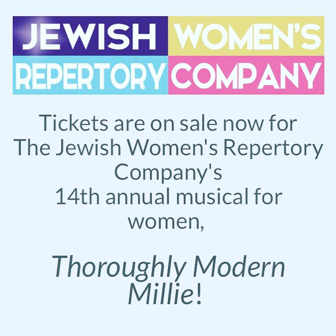 jwrc_la's tweet photo. Roar into the 1920’s with us! @jwrc_la presents 
Thoroughly Modern Millie Nov. 17 &amp; 18. Tickets available now ~ https://t.co/E2n8qqycey
#forwomenbywomen #jwrcmillie #losangeles #losangelestheater https://t.co/ybr5zcVErt