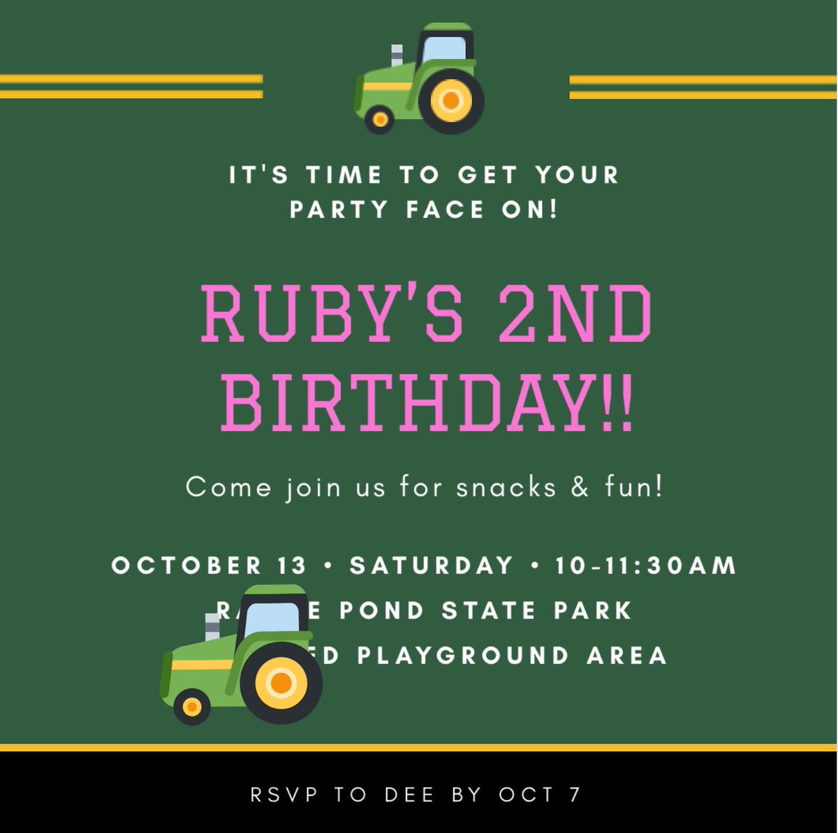 Ruby is slightly girly. But mega dirty. She is WILD. And she is obsessed with tractors. So guess what my girl gets for her second birthday this weekend.