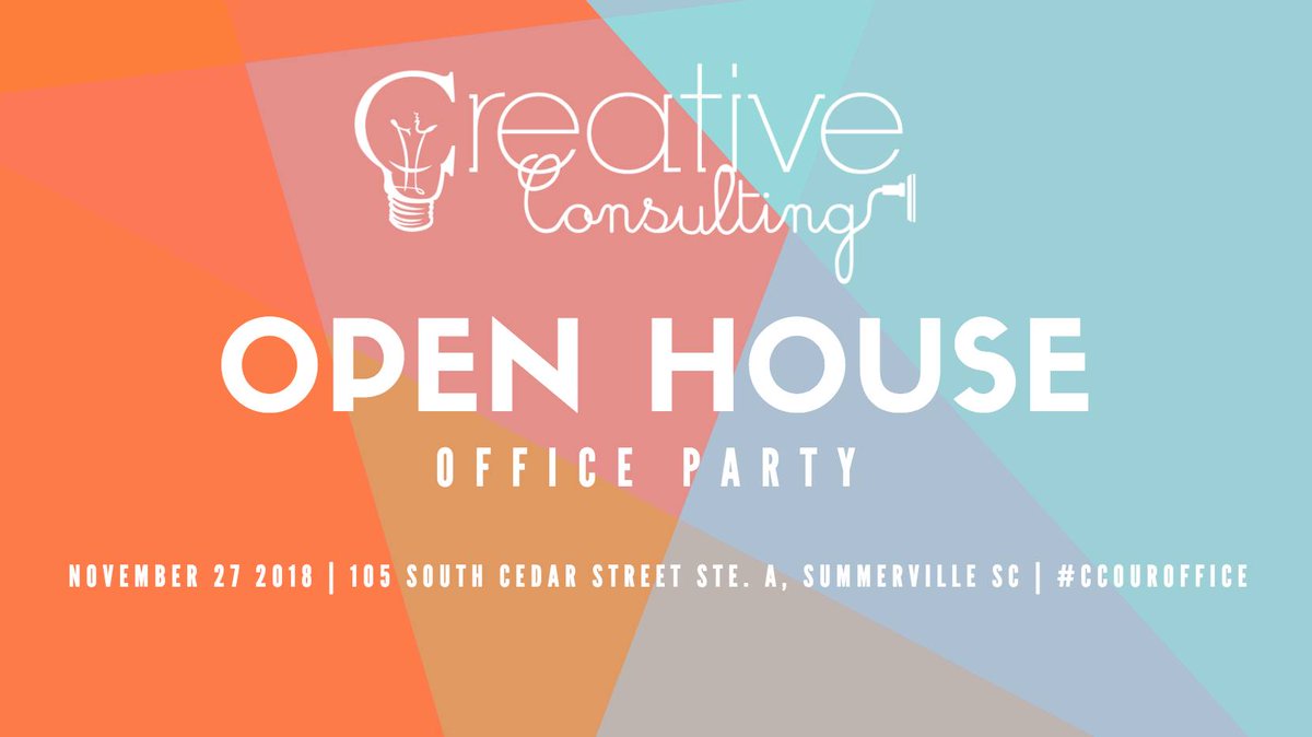 CreativeConNxus's tweet image. Come view our new office on Nov. 27th 2018 at our official Open House Office Party from 2pm-6pm! #CCOurOffice