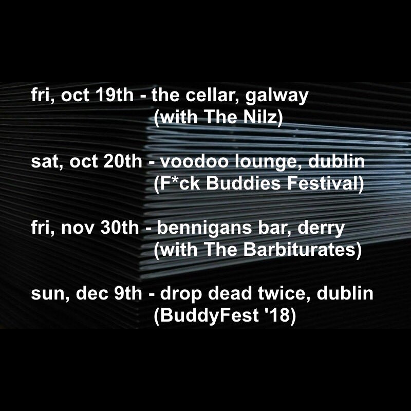 We're heading into the studio to work on our next releases for the rest of the year. Here's the dates you can catch us crawling out from under our collective rock.
#theäteam