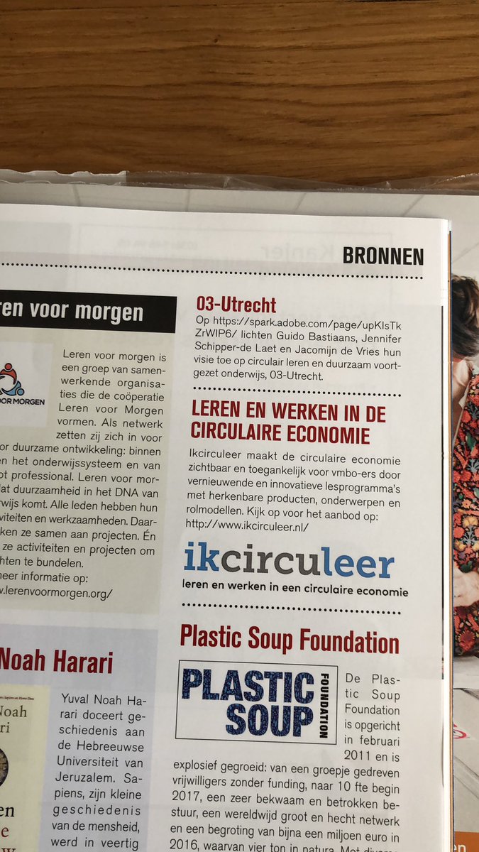 We staan zelfs op de voorkant van het themanummer ‘De duurzame school’ van het tijdschrift van12tot18! #onderwijs #sdgs #denominatieduurzaamheid
