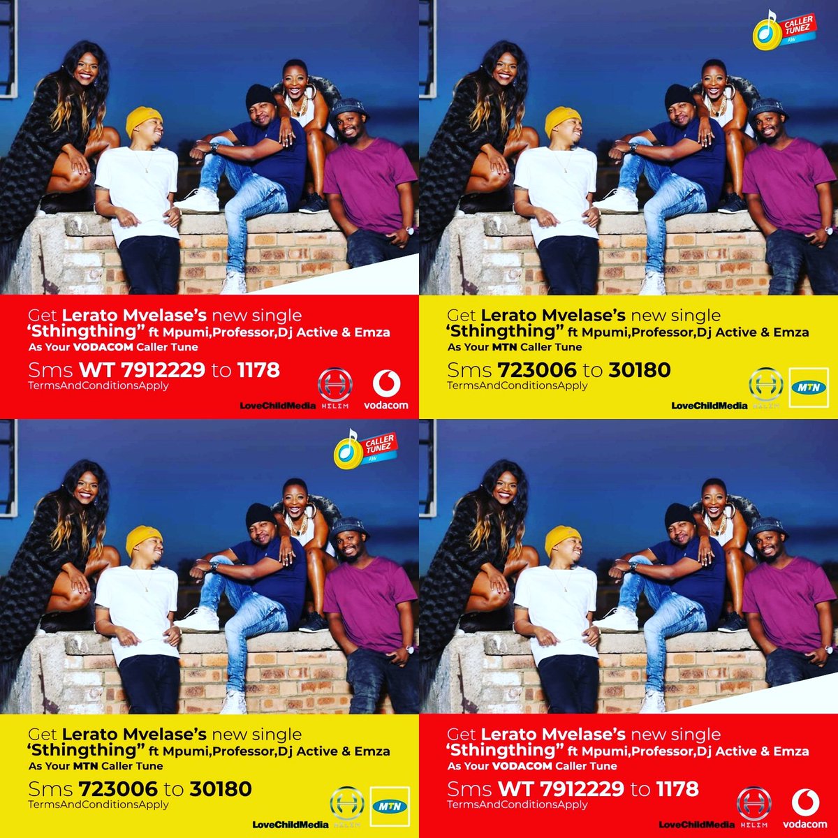 HelemPro's tweet photo. Get #Sthingthing song by @MvelaseLerato as your CallerTune 🎶
For Vodacom Sms: WT 7912220 to 1178
For Mtn Sms: 723006 to 30180 https://t.co/wIyME5hNEL