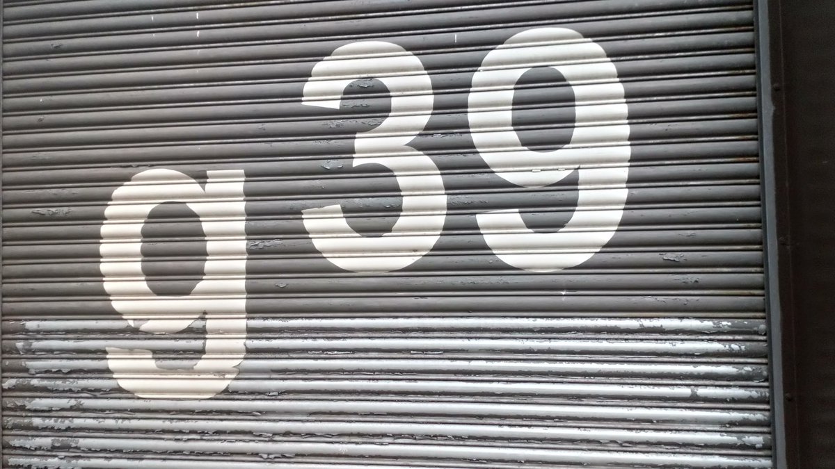 SweetWilliamsEm's tweet image. Dropped off a painting for @madeinroath2018 Open Exhibition @g39cardiff today. Greeted by a very reassuring sign at the entrance.
That's one off the #BUCKETLIST