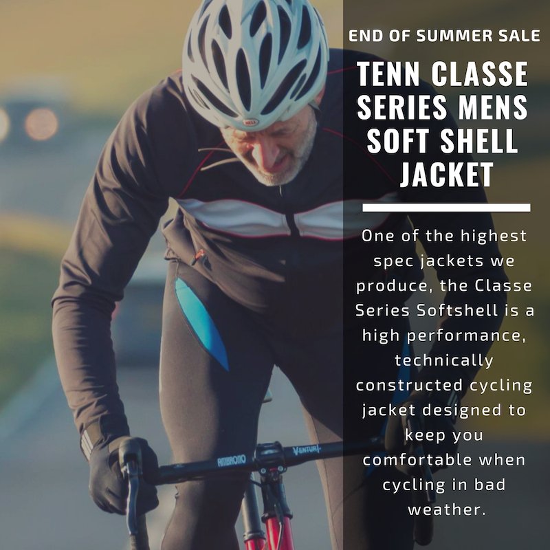 Tenn_Global's tweet photo. Tenn Classe Series Mens Soft Shell Jacket now £20.00 was £50.00
The Classe Range jacket is well suited to rainy conditions, with a highly waterproof and breathable fabric.
.
.
.
.
#Jacket #TennGlobal #Cycling #Cycle #Roadcycling #Cyclelife #Waterproof #Breathable #Sale https://t.co/Vm7ijIVbwD